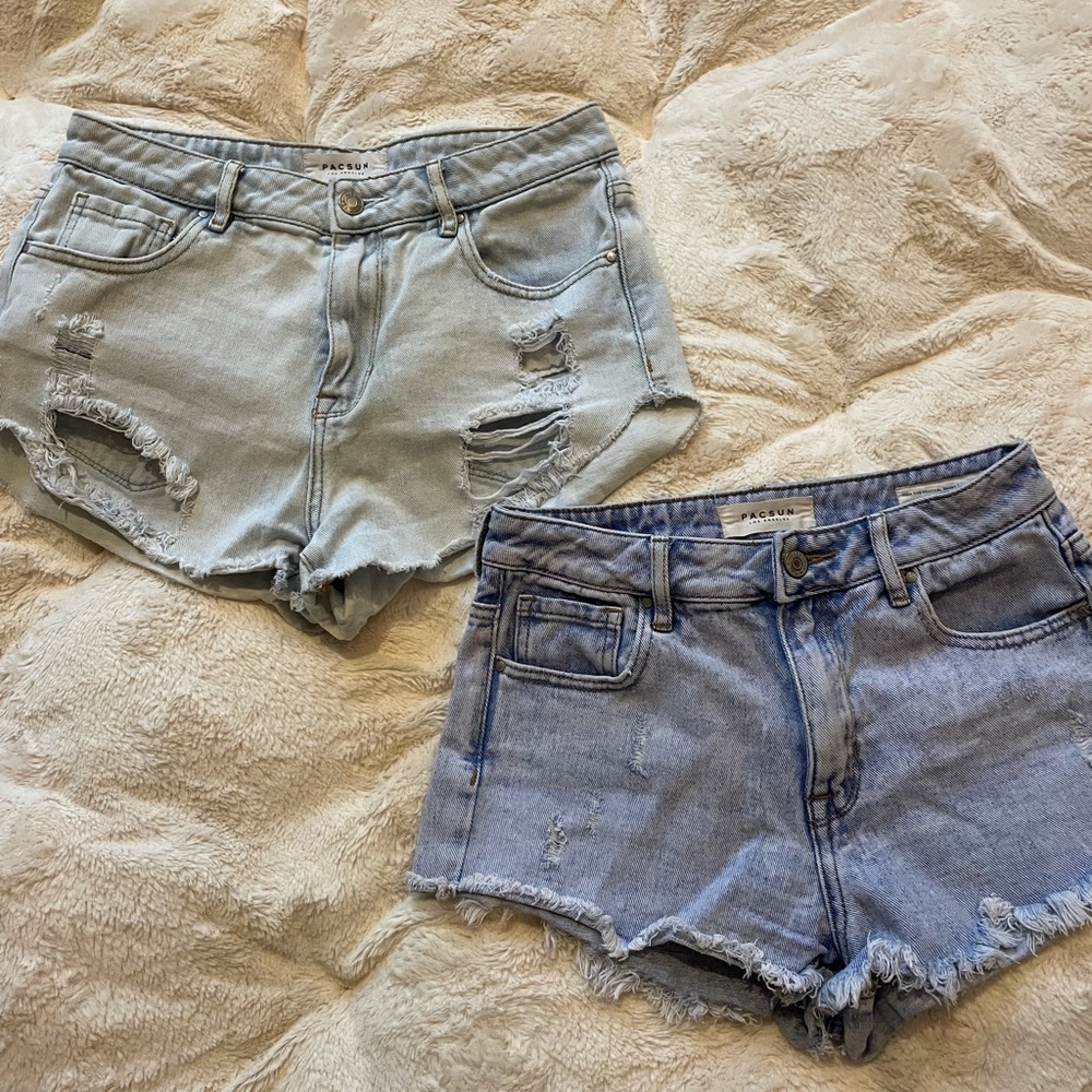 Pacsun High-rise Festival Shorts Size 26, 2 pairs